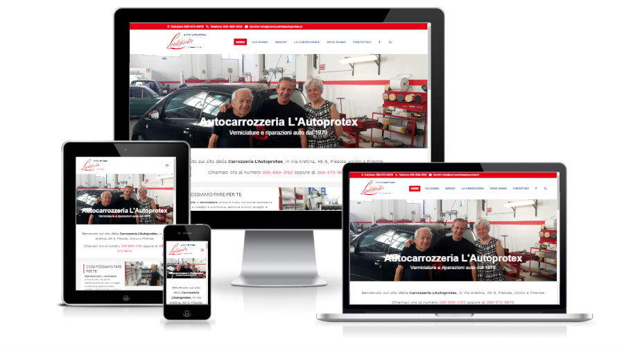 È nato il nuovo sito web di Carrozzeria L’Autoprotex